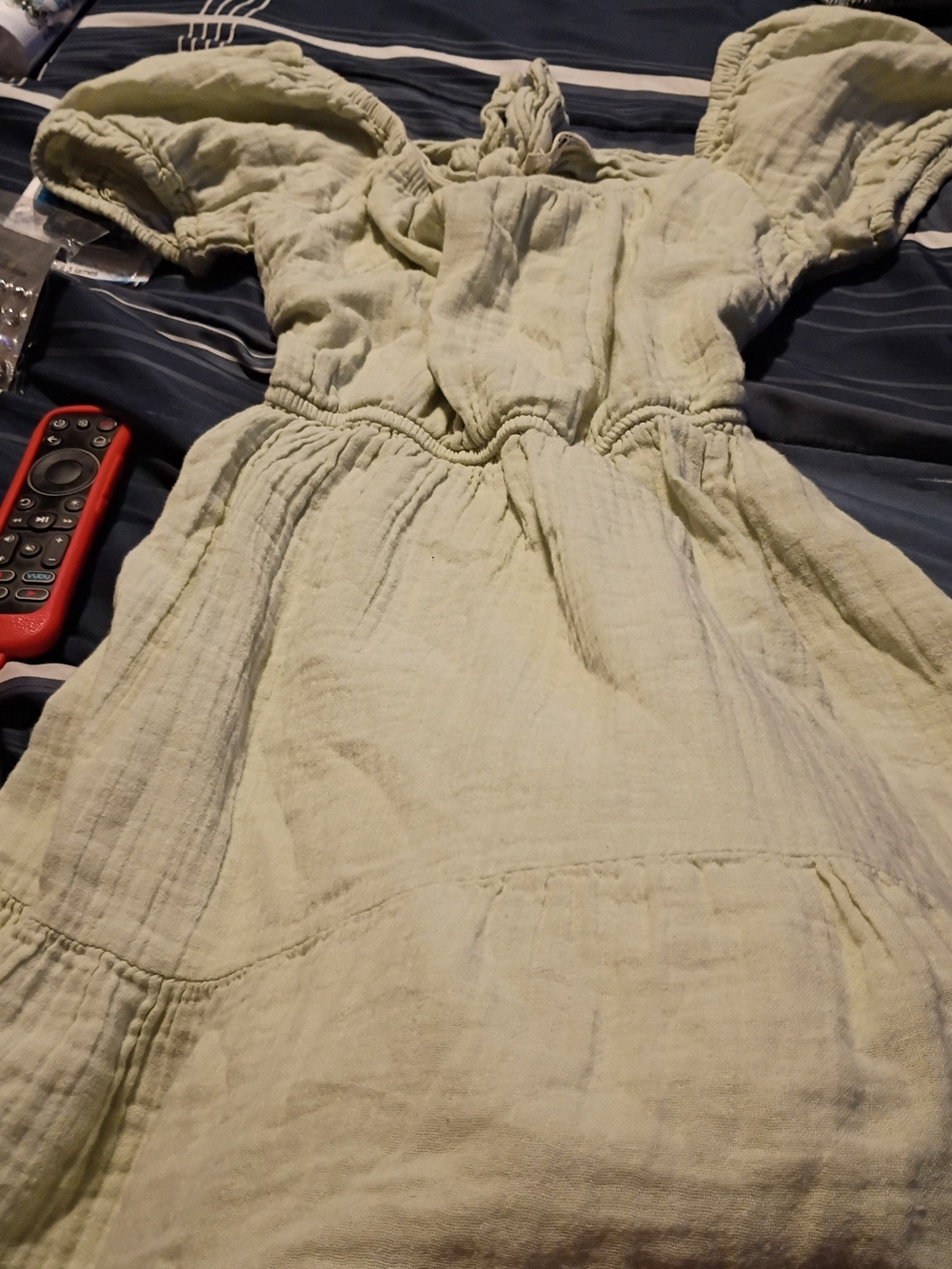 Jessica Simpson Sage Green Textured Summer Dress